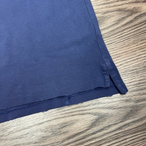 Polo Ralph Lauren NWT Navy Blue Distressed Polo Shirt L - Picture 4 of 8